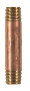 (image for) 3/8 in. MPT x 3/8 in. Dia. x 3 in. L MPT Brass Nipple