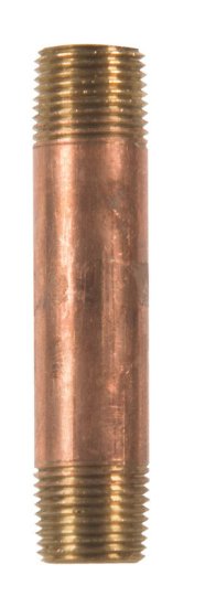 (image for) 3/8 in. MPT x 3/8 in. Dia. x 3 in. L MPT Brass Nipple