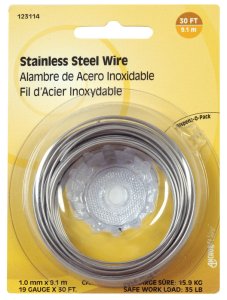 (image for) 30 ft. L Stainless Steel 19 Ga. Wire