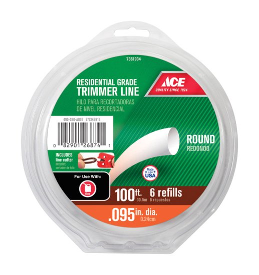 (image for) Residential Grade 0.095 in. Dia. x 100 ft. L Trimmer Line