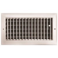 (image for) 12 in. x 6 in. Adjustable 1 Way Wall/Ceiling Register