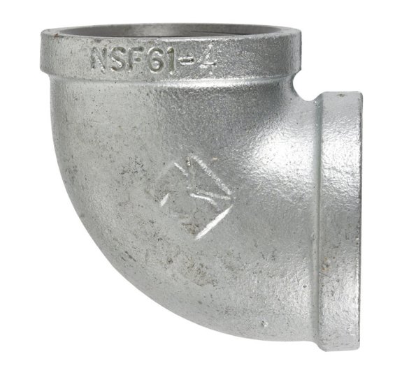 (image for) 1/8 in. FIP x 1/8 in. Dia. FIP Galvanized Malleable Iron 90