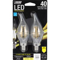 (image for) C10 E12 (Candelabra) LED Bulb Soft White 40 Watt E