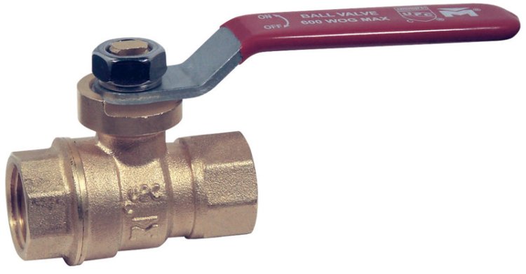 (image for) 3/8 in. Brass Threaded Ball Valve Full Port