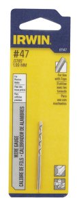 (image for) #47 x 2 in. L High Speed Steel Wire Gauge Bit 1 pc.