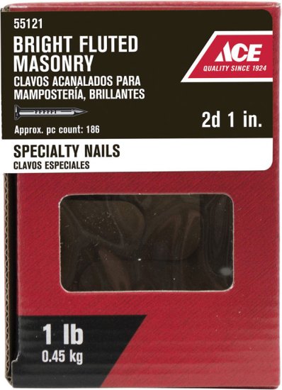 (image for) 1 in. Masonry Bright Nail 1 lb.