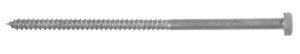 (image for) 1/4 in. x 6 in. L Hex Hot Dipped Galvanized Steel Lag Sc