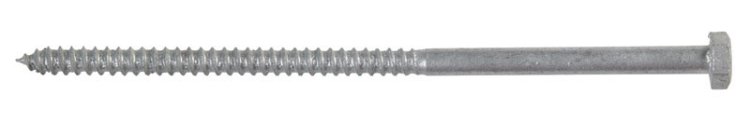 (image for) 1/4 in. x 6 in. L Hex Hot Dipped Galvanized Steel Lag Sc