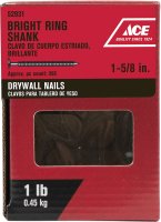 (image for) 1-5/8 in. Drywall Bright Nail Flat 1 lb.