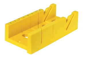 (image for) 12 in. L x 4 in. W Plastic Mitre Box Yellow 1 pc.