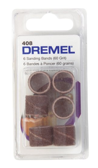 (image for) 0.5 in. Dia. x 1/2 in. L Emery Drum Sander Bands 60 Grit