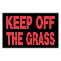 (image for) Black Keep Off Sign 8 in. H X 12 in. W