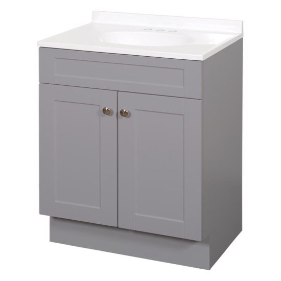 (image for) Zenith Products Single Gary Bathroom Vanity 30 in. W X 18 in. D
