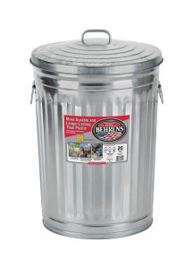 (image for) 20 gal. Galvanized Steel Garbage Can Lid Included Animal
