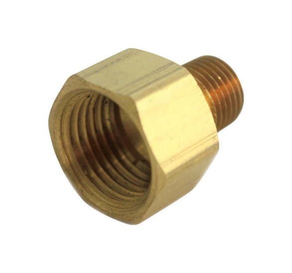 (image for) 1/2 in. FPT x 3/8 in. Dia. MPT Brass Reducing Coupling