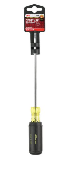(image for) 3/16 in. x 6 in. L Slotted Screwdriver 1 pc.