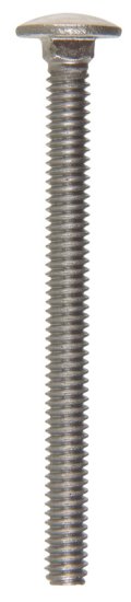 (image for) 1/4 in. Dia. x 3 in. L Stainless Steel Carriage Bolt 25
