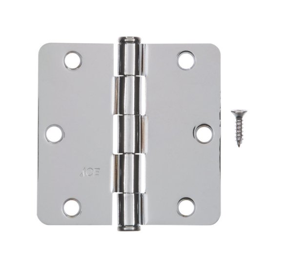 (image for) 3-1/2 in. L Polished Residential Door Hinge 1 pk