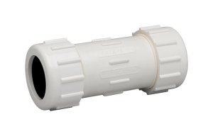 (image for) Schedule 40 2 in. Compression x 2 in. Dia. Compression PVC Repa