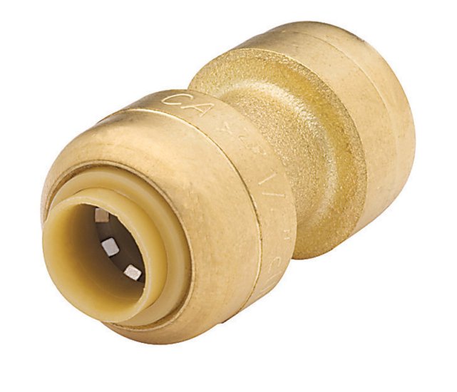 (image for) 1/4 in. Push x 1/4 in. Dia. Push Brass Coupling