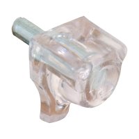 (image for) Clear Plastic/Steel Shelf Support Peg 1/8 inch Ga. 0.