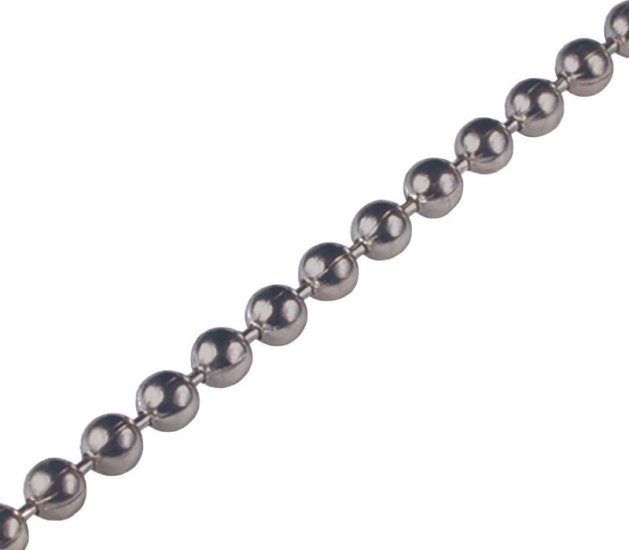 (image for) Hillman Metal Silver Beaded Chain