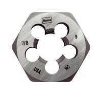 (image for) High Carbon Steel SAE Hexagon Die 7/8 in.-9NC 1 pc.