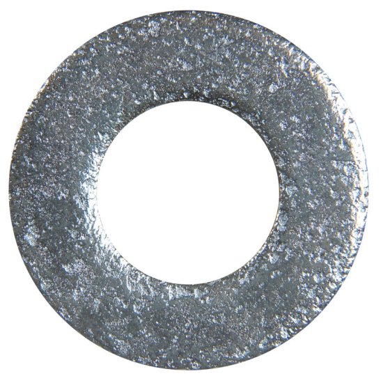 (image for) Zinc-Plated Steel 3/8 in. SAE Flat Washer 100 pk