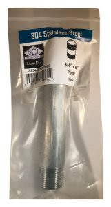 (image for) 3/4 in. MPT x 6 in. L Stainless Steel Nipple