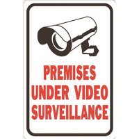 (image for) 12 x 18 in. These Premises Protected by Video Surveillance Si