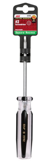 (image for) No. 2 Sizes x 4 in. L Square Recess Screwdriver 1 pc.