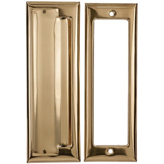 (image for) Bright Brass Mail Slot Mounting Hardware Included