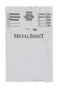 (image for) 12 in. Uncoated Steel Weldable Sheet