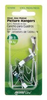 (image for) AnchorWire Silver Conventional Picture Hanger Steel 6 pk