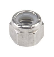 (image for) 3/8 in. Stainless Steel SAE Nylon Lock Nut 50 pk