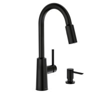 (image for) Moen Nori One Handle Matte Black Kitchen Faucet