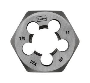 (image for) High Carbon Steel SAE Hexagon Die 7/8 in.-14NF 1 pc