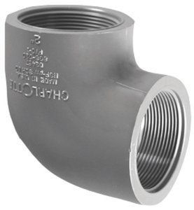 (image for) Schedule 80 1 in. FPT x 1 in. Dia. FPT PVC Elbow
