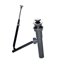 (image for) 1-1/4 in. D Chrome Plastic Pop-Up Lavatory Drain