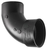 (image for) 2 in. Hub x 2 in. Dia. Spigot ABS 90 Degree Elbow