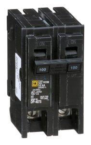 (image for) HomeLine 100 amps Surge 2-Pole Circuit Breaker