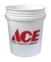 (image for) White 5 gal. Plastic Bucket