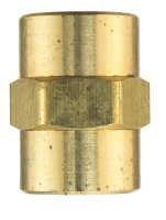 (image for) 1/8 in. FPT x 1/8 in. Dia. FPT Brass Coupling