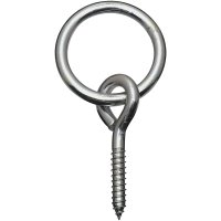 (image for) National Hardware 2 in. D X 3-1/4 in. L Zinc-Plated Steel Screw 