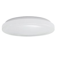 (image for) 13 in. H x 13 in. W x 3.8 in. L White LED Ceiling Light Fixture