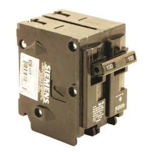 (image for) 100 amps Double Pole 2 Circuit Breaker Siemens