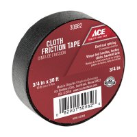 (image for) 3/4 in. W x 30 ft. L Black Cotton Cloth Friction Tape