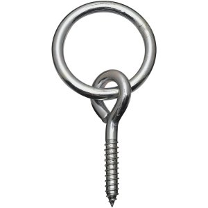 (image for) National Hardware 2 in. D X 3-1/4 in. L Zinc-Plated Steel Screw 