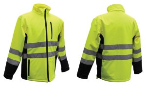 (image for) Hi-Vis Yellow Polyester Rain Jacket XXL