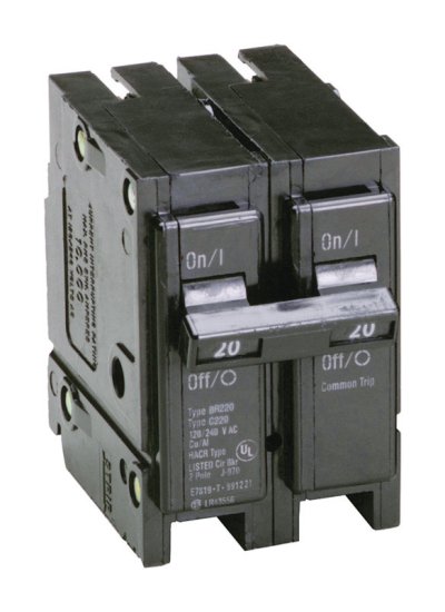 (image for) 20 amps Plug In 2-Pole Circuit Breaker Eaton Cutler-Hammer